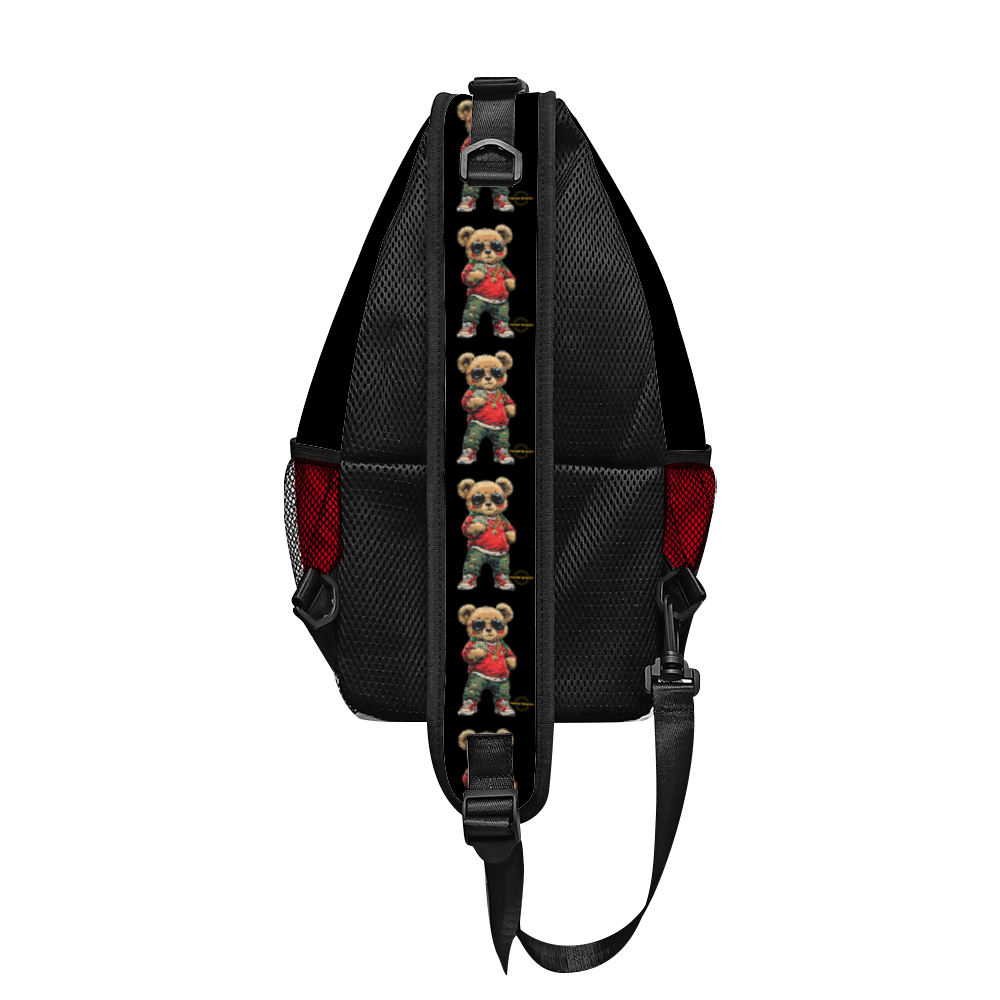 Kamali Brand © USA Custom "Kool Teddy Collection Unisex Cross-body Lightweight Fashion Sling Bag