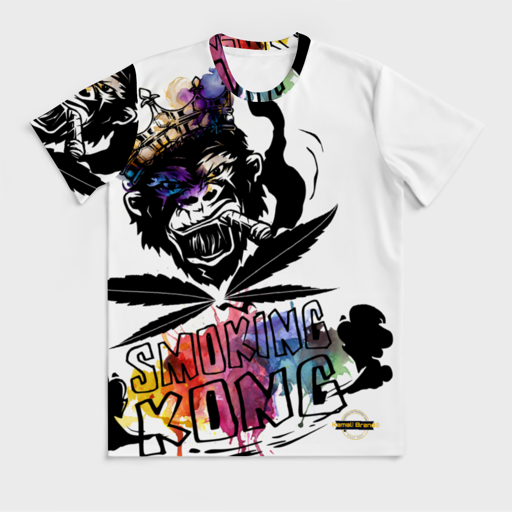 Kamali Brand© "Smokin Kong" USA Custom All Print T-shirt