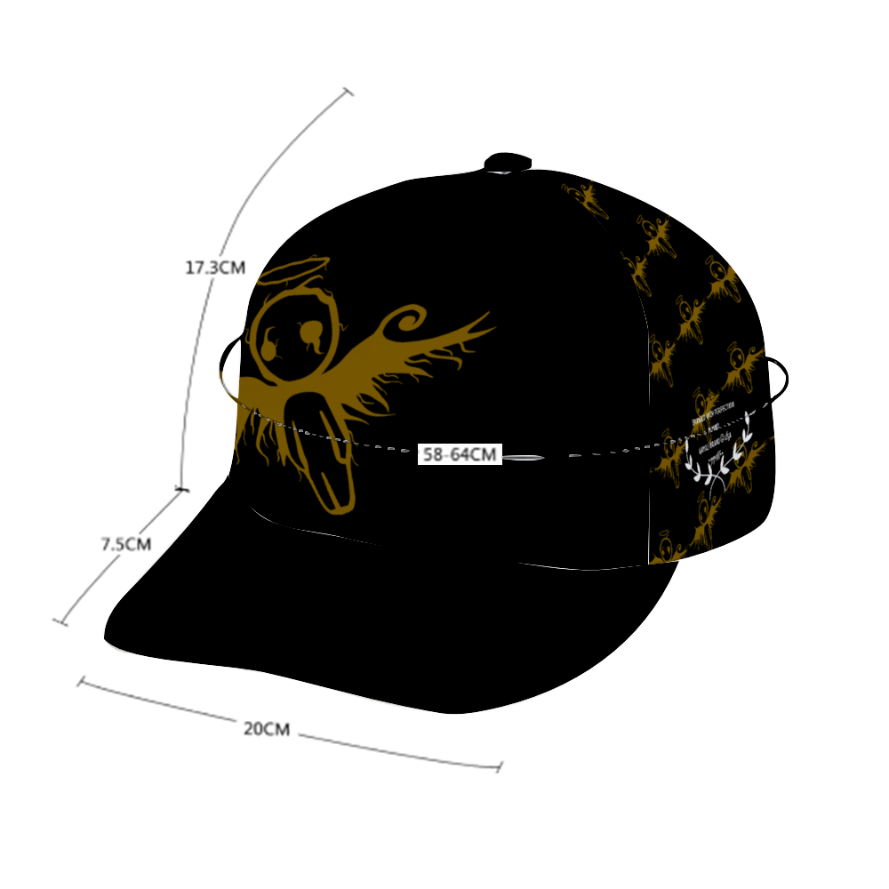  Kamali Brand© USA Custom "Imperfect Angel" Unisex Adjustable Baseball Hat