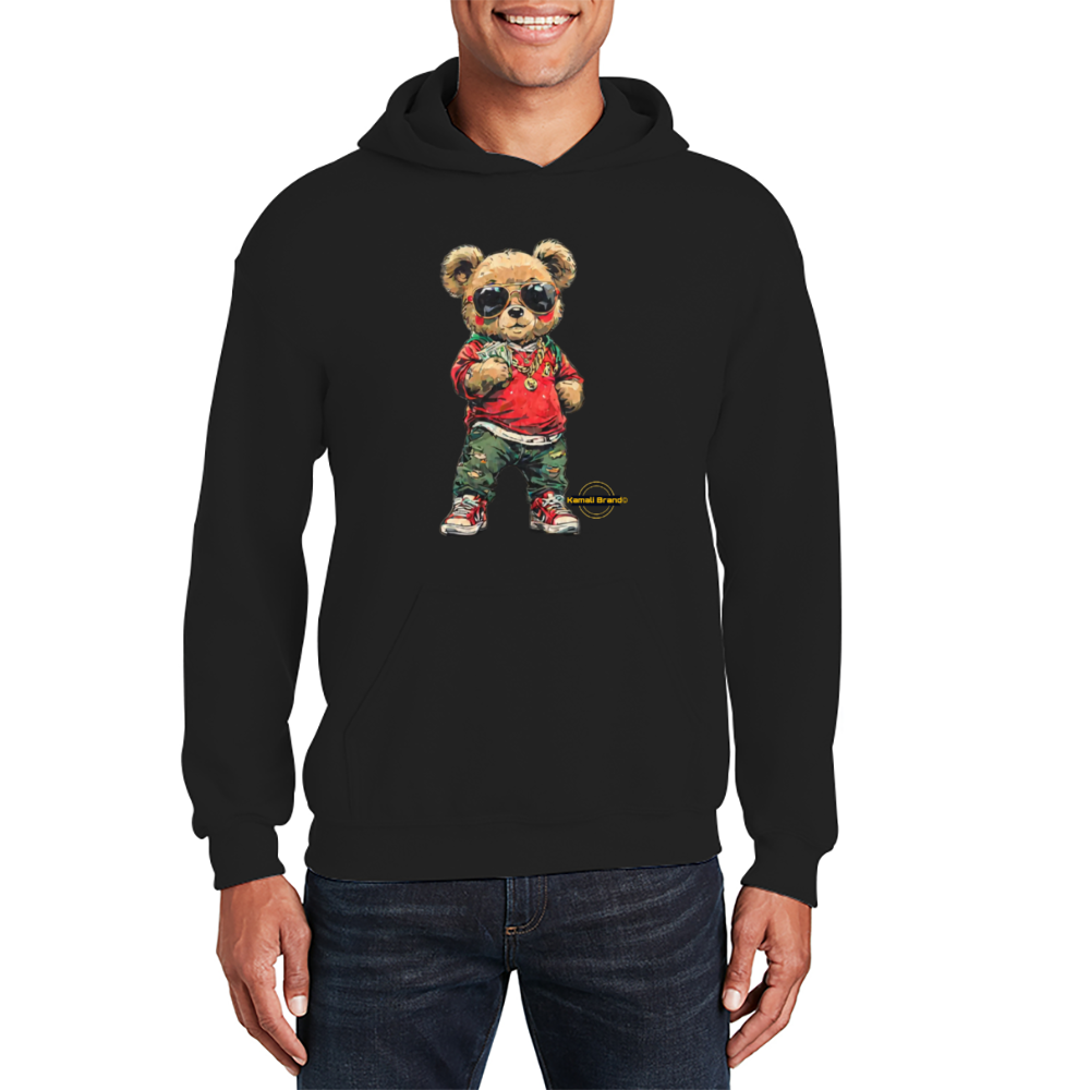 Kamali Brand© USA "Kamali Kool Teddy" collection  Custom Hooded Sweatshirt