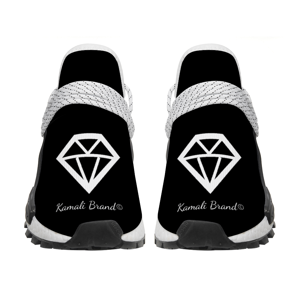 Kamali Brand© USA "Kamali Diamond" Custom Unisex Mid Top Breathable Non-slip Sneakers