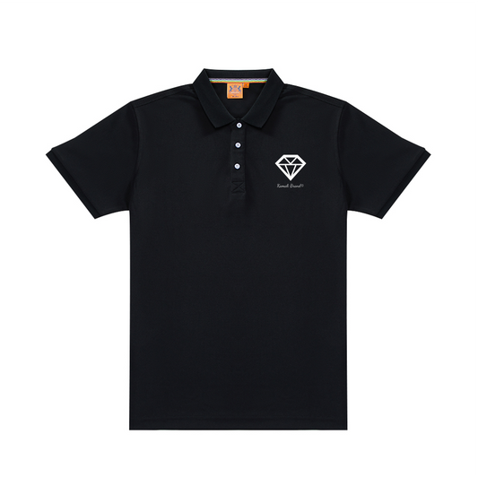 Kamali Brand © USA "On da Job- Diamond" Custom Men's Black Classic Polo Shirt
