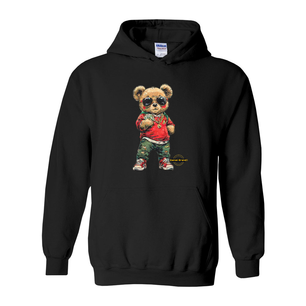 Kamali Brand© USA "Kamali Kool Teddy" collection  Custom Hooded Sweatshirt